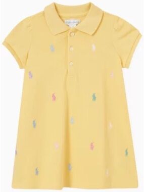 Ralph Lauren All-over Logo Dress in Cotton